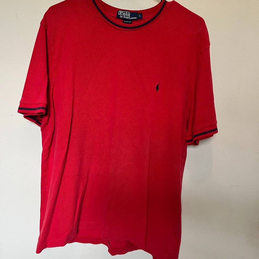 Ralph Lauren Polo Shirt, Red, Large
